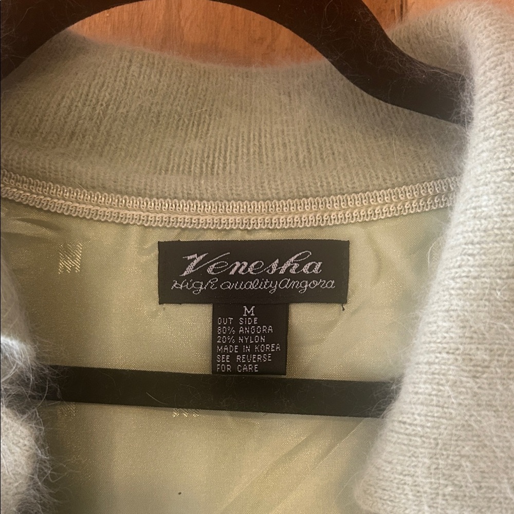 Venesha Angora Sweater in Soft Cream